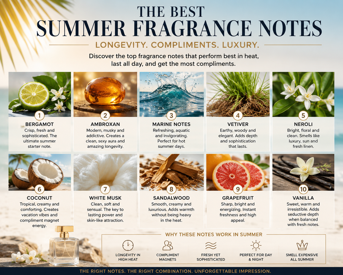 The Best Summer Fragrance Notes for Longevity, Compliments, and Luxury Appeal in 2026