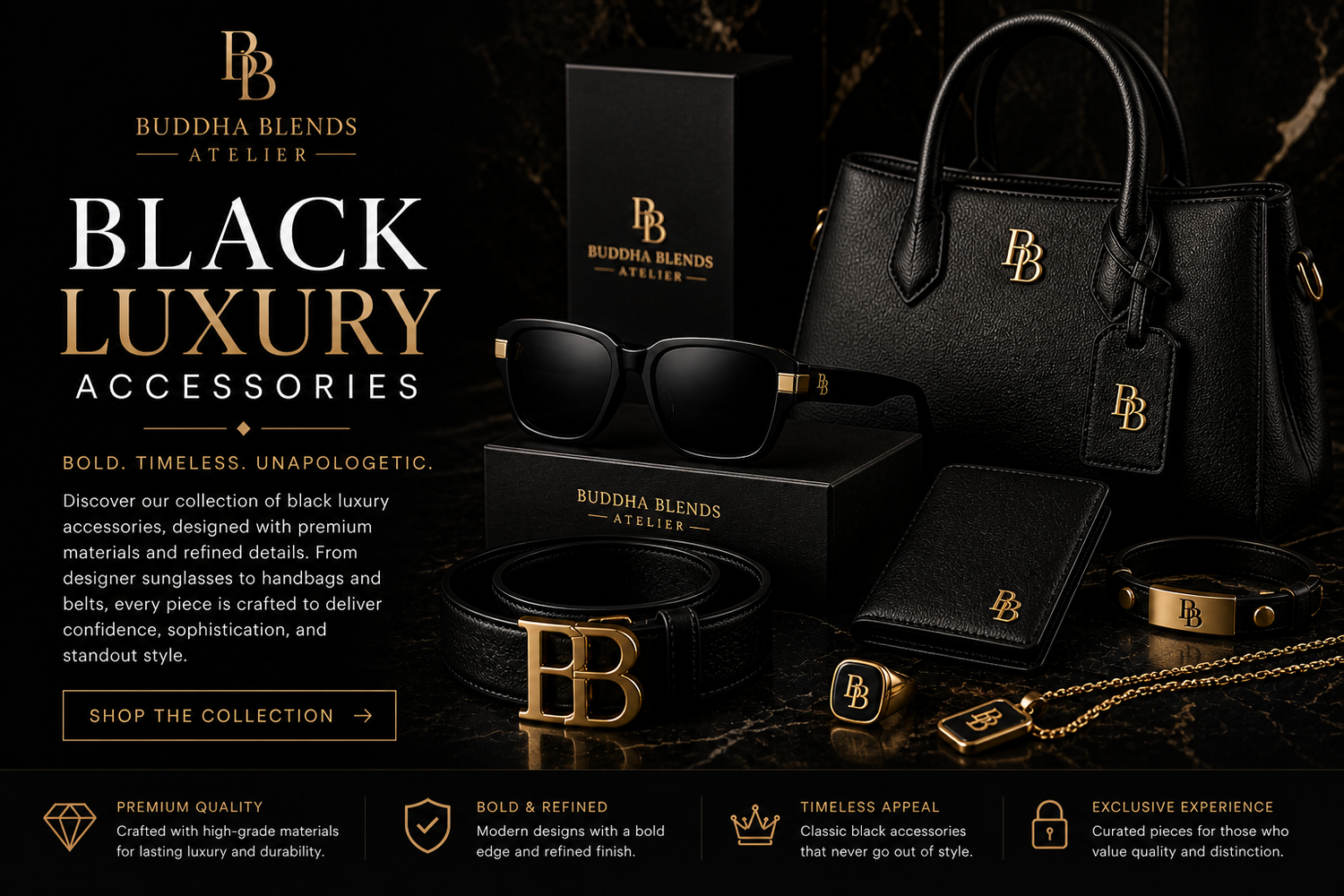 Black Luxury Accessories Collection