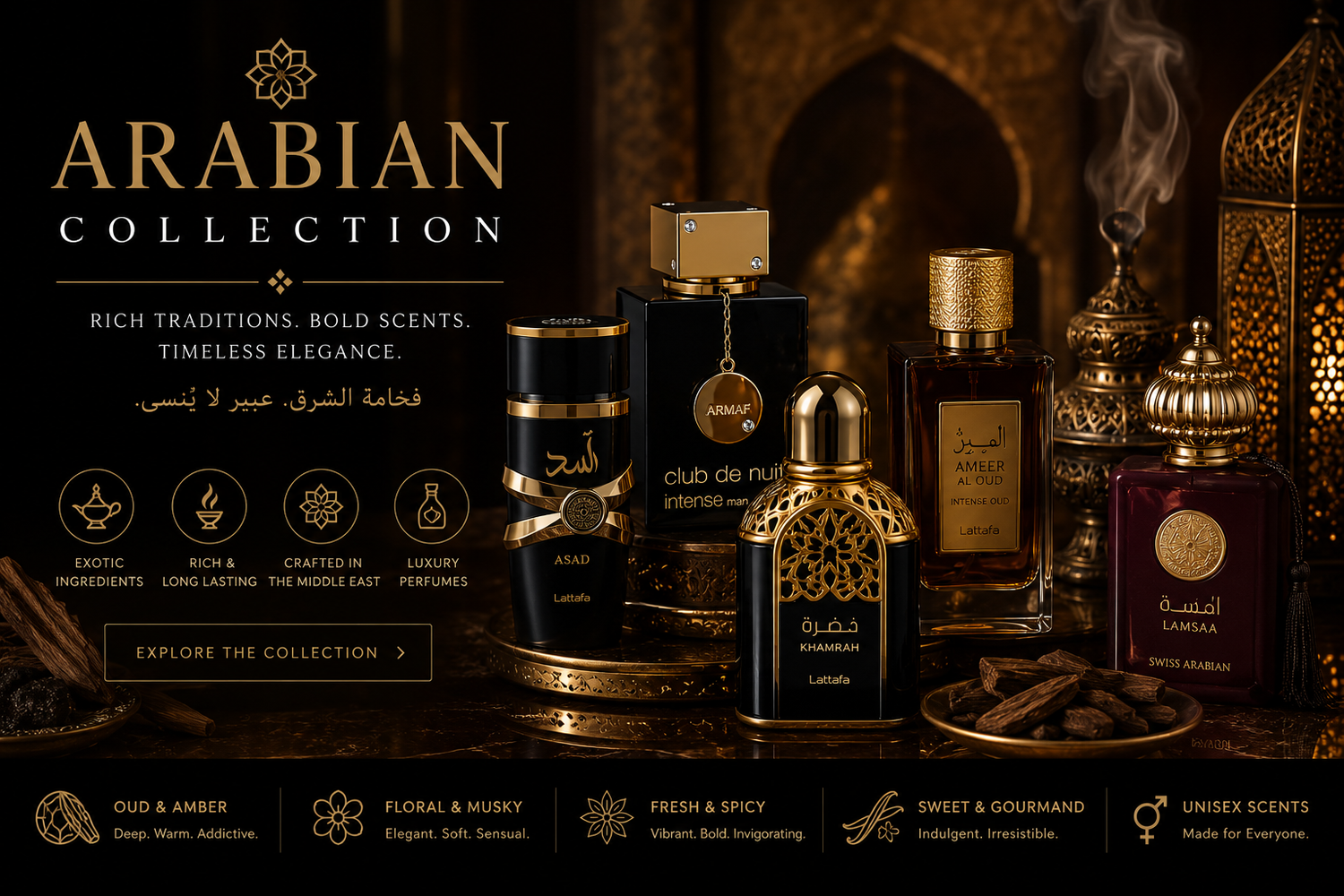 Arabian Oud Fragrances & Middle Eastern Perfumes