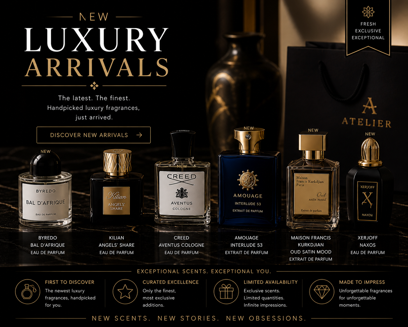 New Luxury Fragrance Arrivals