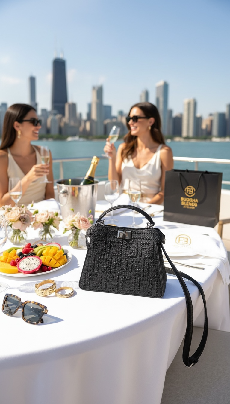 Noir Élégance Mini Luxe Bag
