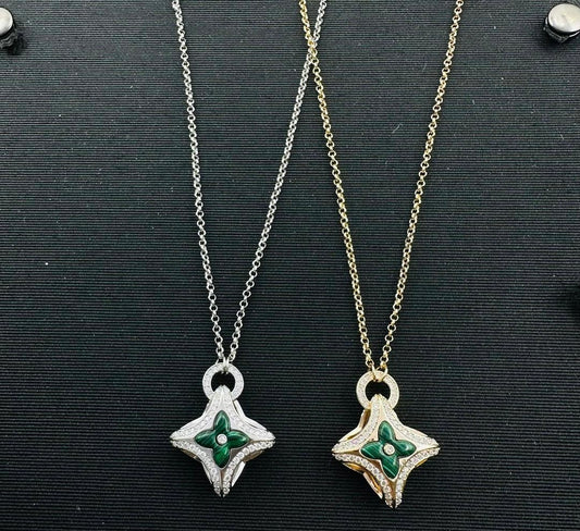 Emerald Royale Crystal Pendant Necklace