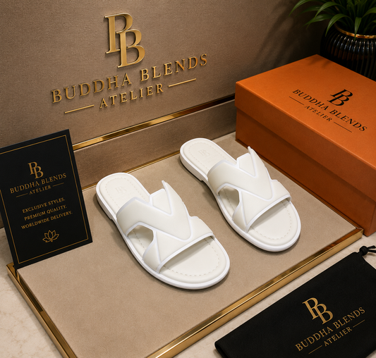 Buddha Blends Atelier Riviera Monogram Slides