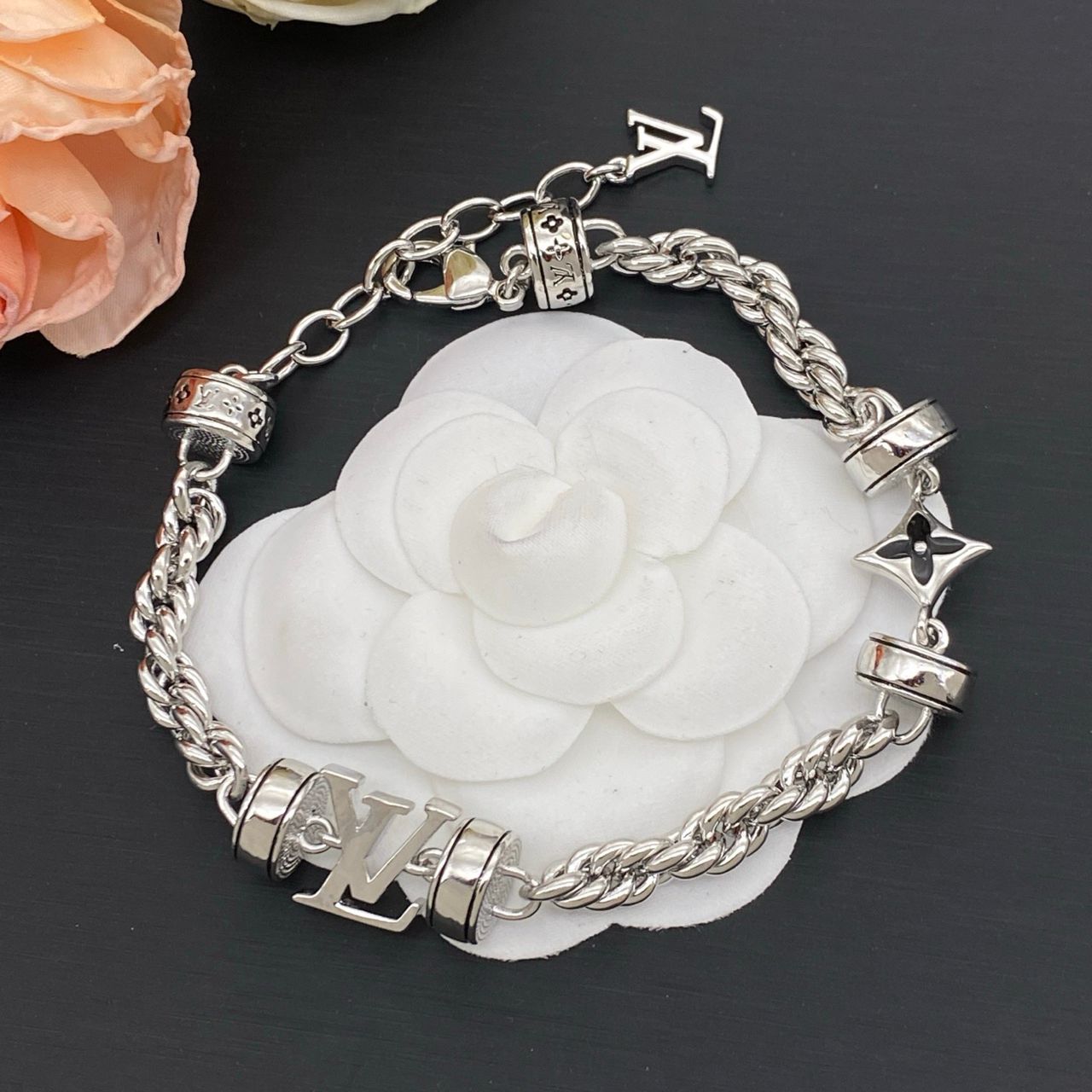 Silver Royale Rope Chain Bracelet