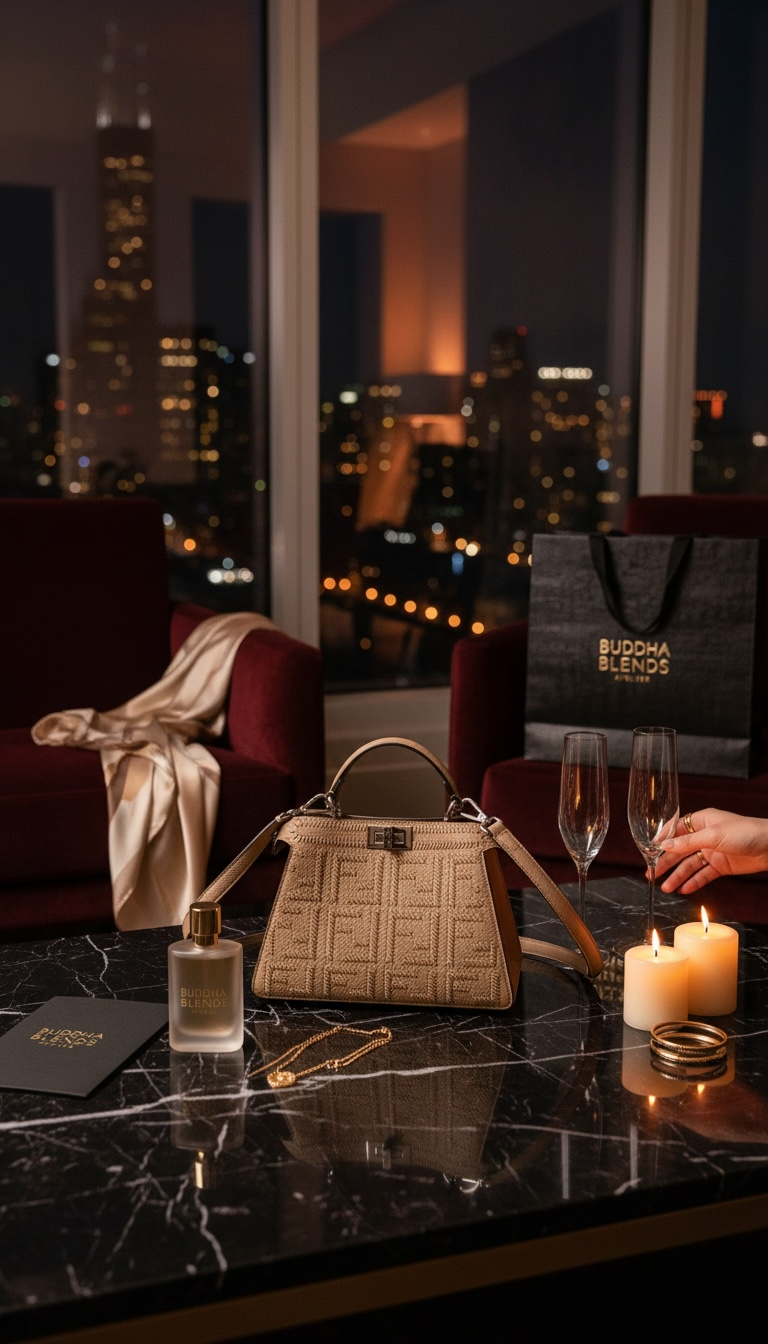 Noir Élégance Mini Luxe Bag