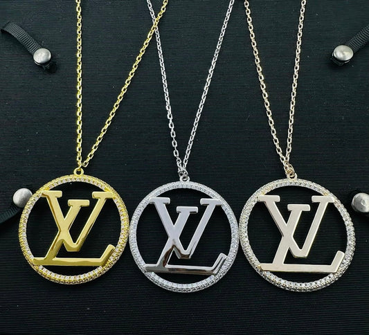 Radiant Halo Monogram Necklace