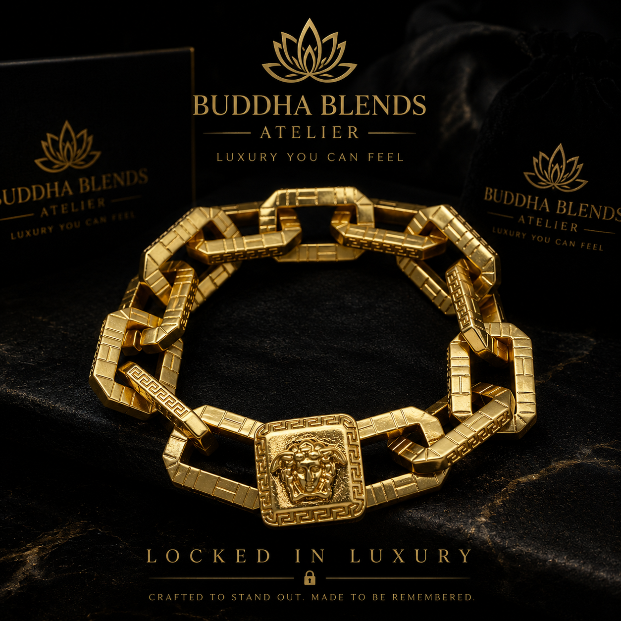 Medusa Cuban Bracelet