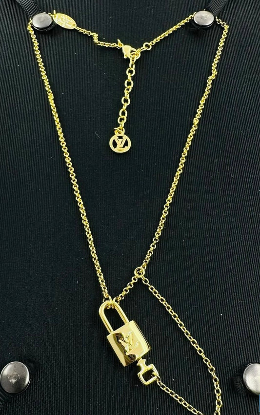 Golden Lock Luxe Necklace