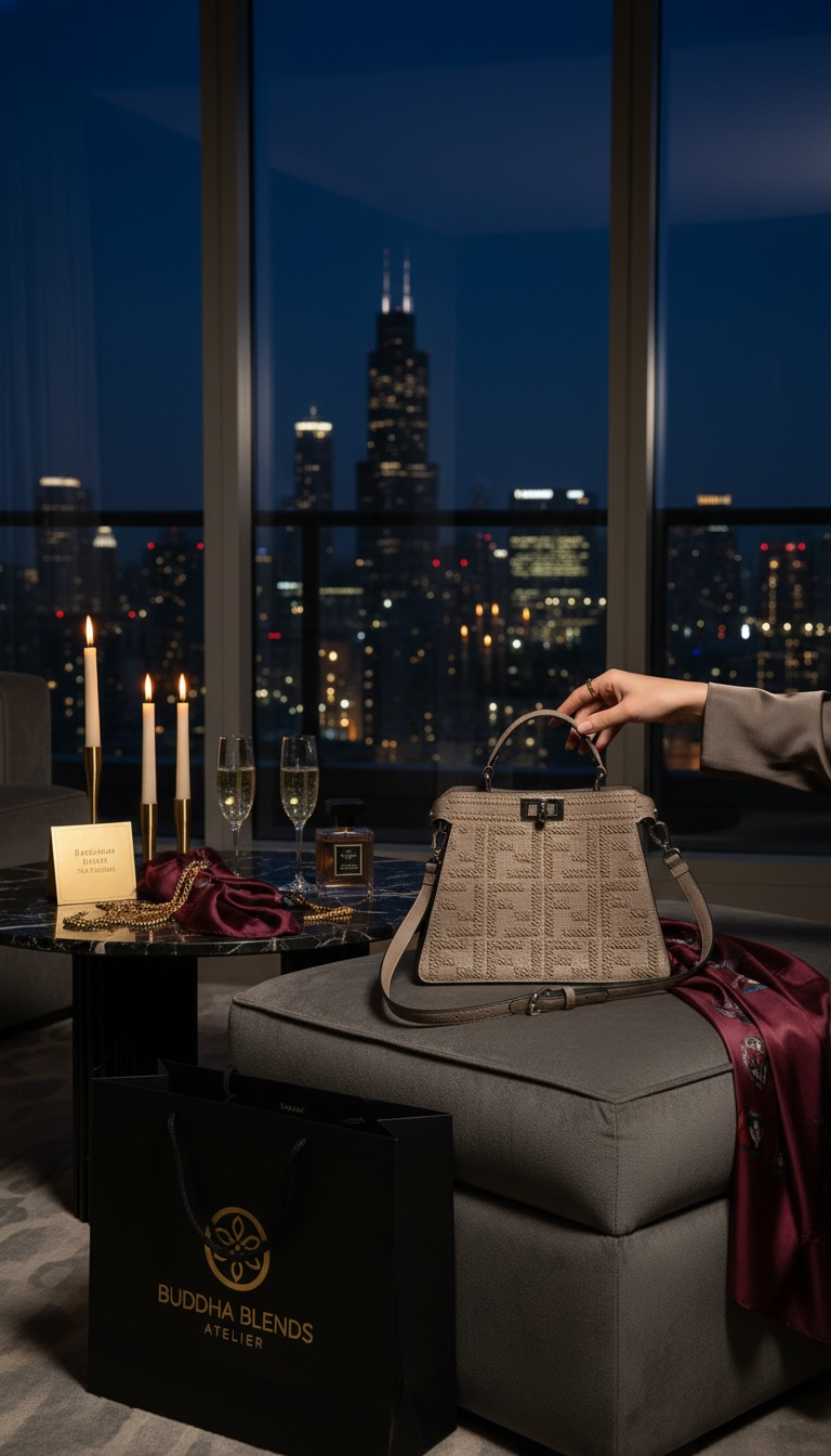 Noir Élégance Mini Luxe Bag