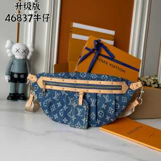 LULU DENIM BUM BAG 38×16×7.5cm