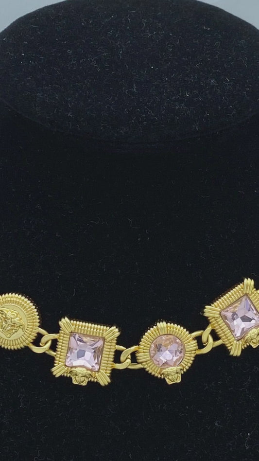 Pink Royale Crystal Necklace