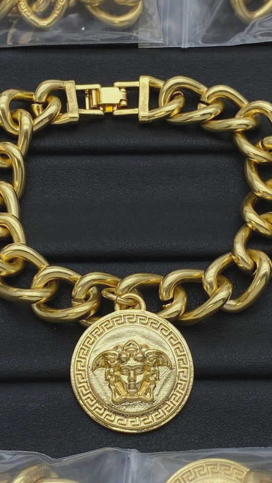 Medusa Cuban Link Necklace